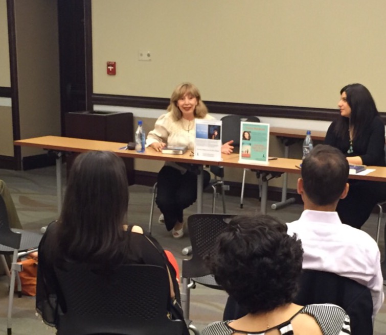 Reading from my book with
author Nadia Hashimi.